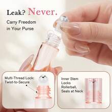 16Pcs 10ml Essential Oil Roller Bottles,Refillable Glass Roll On Bottles With 3Pcs Accessories (Funnel, Pipette, Opener), Leak-Proof Essential Oil Containers, Portable Perfume Vials For Travel & Daily Use,Multicolor - 彩色 - 查看 5