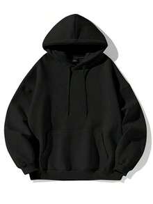 Kingdom Essential Hoodie |     Christian Oversized Hoodies, Heavyweight Faith Sweatshirts With Yahweh, Yeshua, Forgiven Designs, Super Soft Religious Apparel Gifts For  Men |   Valentine Outfits For Men |   Men GiftsDaily Outfits For Men And Women - 黑色 - 查看 2