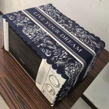 1pc Microwave Oven Printed Dust And Oil Proof Cover