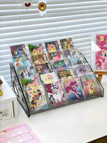 1 pieza Organizador de exhibición de maquillaje de acrílico transparente de 5 niveles - Organizador compacto para sombras de ojos, rubor, etc., soporte para gafas de moda y aceites esenciales, montaje sin herramientas, adecuado para baño o tocador, estantería para exhibición de cosméticos | Organizador de maquillaje portátil | Plástico para organizador de almacenamiento de mujer, artículos esenciales de viaje, regalo para el padre, de vuelta a la escuela - transparente - Ver 3