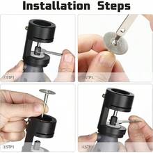 Electrode Sharpener Multiple Angles TIG Welding Electrode Grinder Rotary Tool With Connecting Rods Cutoff Slot For Welding Aids - Black - View 8