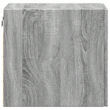 Armário de parede vidaXL, cinza Sonoma, 30x42,5x40 cm, material à base de madeira - Cinza - Ver 8