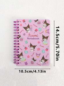 Sanrio 1pc Cute Notebook, Cinnamon Roll Kuromi Melody Anime Memo Pad, Adorable Cartoon Weekly Planner, Writing Paper, Gift For Girls, Back To School Supplies - Multicolor - View 16