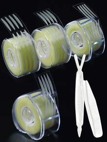 600片无痕双眼皮贴+工具+隐形提拉贴 - 自然、低敏、持久塑形，无痕双眼皮贴，适合大眼、短眼、窄眼、长眼和橄榄眼等各种眼型 - 易于使用、舒适且可重复使用的美容方案