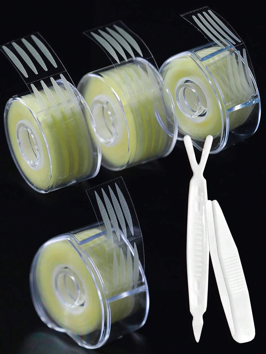 600片无痕双眼皮贴+工具+隐形提拉贴 - 自然、低敏、持久塑形，无痕双眼皮贴，适合大眼、短眼、窄眼、长眼和橄榄眼等各种眼型 - 易于使用、舒适且可重复使用的美容方案