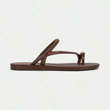 Ipanema Women's Glam Ring Flip-Flops - Brown/Pink - View 2