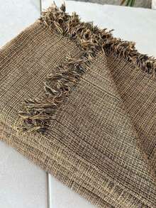 Set Of 2 Throws For Sofa Or Bed, 100% Cotton, Size 210x120, Decorative And Protective Cover For A New And Elegant Home - 巧克力棕 - 查看 6