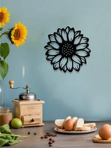 Large Sunflower Metal Wall Decor - Rustic Home Decoration Sculpture, Ideal For Living Room And Housewarming Gift In Spring