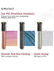 GIRLCULT Illusion Liquid Eyeshadow 03 Vintage Doll, Fine Pearlescent, Sparkling Effect, Lightweight Liquid Formula, Creamy Texture, High Color Payoff, Easy To Blend, Long-Lasting, Smudge-Proof - 03 Old Doll - 查看 8