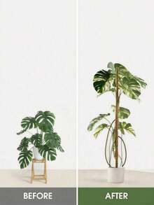 1pc Flexible Plant Support Rod, Bendable Moss Stick, Free-Shaping Climbing Vine Rod, For Supporting Plants, Large Plants, Climbing Plants, Indoor Plants, Flowers And Potted Plants With Stands, Spring Decor - Brown - View 4