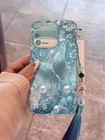 羽毛雪纺 E 型彩绘附加串珠梅花白扇流苏吊坠小配件，兼容 14、14 Pro、14 Pro Max；3D 浮雕卡通 13、13 Pro、13 Pro Max、11、11 Pro Max、12、12 Pro、12 Pro Max、XR、7/8、GES2、XS，兼容 15、15 Pro、15 Pro Max、16、16 Pro、16 Pro Man 和系列手机壳防水防震防摔防刮