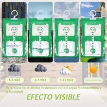 Paquete de 10 Bolsas Antihumedad Colgantes de Color Verde - Deshumidificador Sin Fragancia, Proceso Visible, Protección Contra Moho para Armarios y Almacenamiento - Verde - Ver 6