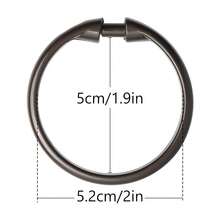 Bronze Shower Curtain Hooks Rings, 12 Pcs Circular Plastic Shower Curtain Rings For Bathroom, Plastic Shower Curtain Hooks For Shower Curtain Rod, Shower Hooks Rings For Shower Curtain,Bronze - 銅色 - 查看 6
