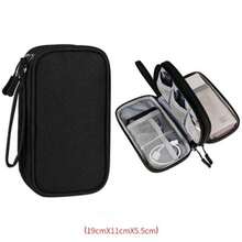 Travel Organizer Bag Cable Storage Organizers Pouch Carry Case Portable Waterproof Double Layers Storage Bags For Cable Cord - Multicolor - View 14