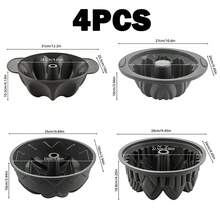 Brodark 4/5/24/33pcs Silicone Baking Mold Set - Non-Stick Round Cake, Donut, Muffin And Toast Molds - Durable, Easy To Clean, Ideal For Home Baking, Essential Baking Supplies | Modern Kitchen Tools | Durable Silicone - Grey - View 13