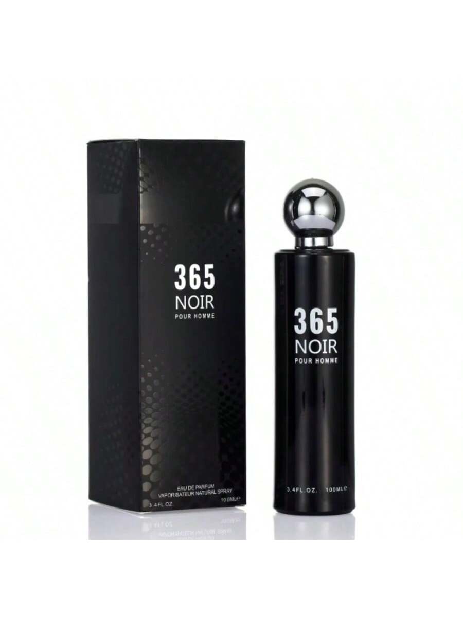 365 Noir Pour Homme Eau de Parfum 100ml - Perfume Masculino Elegante Negro, Fragancia Moderna y Profunda