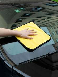 5片/10片装方形干吸水毛巾，加厚吸水珊瑚绒汽车清洁布，双面高密度汽车清洁毛巾 - 彩色 - 查看 8