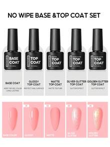 coscelia Bộ sơn móng tay gel 15 màu, bao gồm đèn UV, 10ml gel nối móng & dung dịch làm trơn, sơn lót gel, máy mài móng điện, bộ quà tặng làm móng tại nhà, phù hợp cho mọi mùa. - Nhiều màu - Xem 5