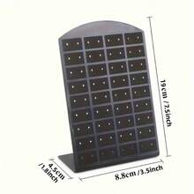 3pcs Acrylic Earring Display Board, L-Shaped Hair Clip Holder, Jewelry Display Stand For Earrings, Pendants, Brooches, Jewelry Organizer Box, Space-Saving Storage For Bedroom, Desk, Vanity, Home, Dorm - Black, Suitable For Thanksgiving, Birthday, New Year, Mother's Day, Christmas Gifts ,Room Decor - Multicolor - View 3