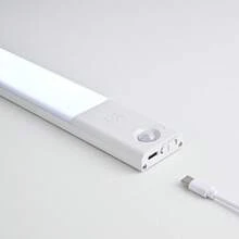 USB充电式橱柜灯，智能感应+磁吸安装，三色调光，亮度可调，适用于厨房、衣柜、楼梯、浴室等场所，是网络星期一、圣诞节和新年送礼的完美之选。 - 白色 - 查看 5