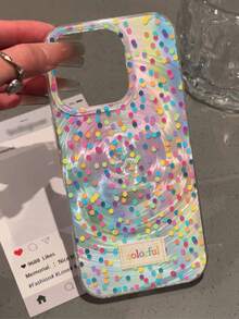 Ốp điện thoại chống sốc họa tiết chấm bi thời trang mới, hiệu ứng xoáy hologram cao cấp, trong suốt, chống rơi vỡ, tương thích với iPhone 14, 14 Pro, 14 Pro Max. Ốp điện thoại hoạt hình vẽ tay tương thích với iPhone 13, 13 Pro, 13 Pro Max, 11, 11 Pro Max, 12, 12 Pro, 12 Pro Max, XR, 7/8, XS. Tương thích với iPhone 15, 15 Pro, 15 Pro Max, 16, 16 Pro, 16 Pro Max. Ốp điện thoại cao cấp chống nước, chống trầy xước, quà tặng mùa xuân cho các bữa tiệc. - Nhiều màu - Xem 5