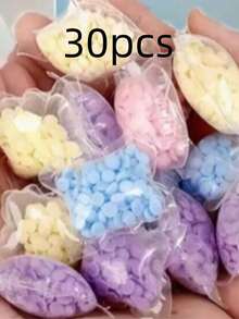 50pcs/Pack 5-In-1 Laundry Detergent Pods, Concentrated Fragrant Fabric Softener, Long-Lasting Scent Stain Remover, Powerful Cleaning Laundry Beads, Herbal Fragrance, Suitable For Household Cleaning - Multicolor - View 8