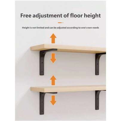 Cold-Rolled Steel Triangular Support Frame, Thickened Wall-Mounted Shelf, 90-Degree Connecting Piece, Corner Code, Shelf Board, Support Frame, Spacer Board