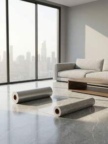 1 Roll Glossy Marble Peel And Stick Vinyl Flooring Tiles 15.7x118.1 Inch Vinyl Floor Tiles Linoleum Vinyl Plank Floor Covering Waterproof Wear For DIY Installation Room Office Kitchen Self-Adhesive Roof And Ceiling Self-Installation Wallpaper And Aluminum-Plastic Panels For Concealing Ugly Wall Peeling, Suitable For Living Room, Kitchen Back Panels And Bathroom Decoration Wall Paper Wall Stickers Wall Decor Bedroom Living Room Decor - Multicolor - View 4