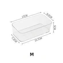 1pc/7pcs/11pcs/18pcs Transparent Storage Tray/Box Set, 7 Different Sizes, Multi-Purpose Storage Boxes For Storing Cosmetics, Small Tools, Tableware, Suitable For Vanity, Kitchen, Office Drawers, Bedroom, Etc.