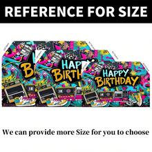 1 Stück Retro 80er Jahre Radio Fotografie Kulisse Themenparty Dekor Hintergrundstoff (210 x 150 cm, 150 x 100 cm, 100 x 75 cm) Bunter Ziegelwand, Schuhe & Rollschuhe Kulisse geeignet für 80er Jahre Party Dekoration, Banner, Fotobox, Innen-/Außenbereich Studio, Partyzubehör, verschiedene Größen erhältlich, Weihnachtsparty Dekoration, Weihnachtsdekoration, Geburtstagsgeschenk - Verschiedenfarbig - Übersicht 3