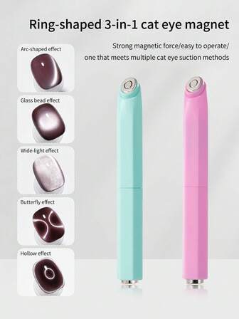 annies Ring Three-In-One Cat Eye Magnet Magic Glass Bead Multi-Functional Strong Nails Special Tool