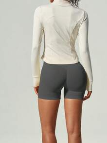 UONNOU Viral High Waist Gym Shorts | Sculpting Butt-Lifting Activewear - Dark Grey - View 9