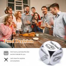 Steel Food Dice, Fun Gift Suitable For Couples, Boyfriends, Girlfriends, Husbands, Wives, Christmas, Anniversary, Valentine's Day, Birthday, Wedding, Father's Day And Other Occasions - Multicolor - View 6