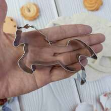 Stainless Steel Rocking Horse Cookie Cutter - Perfect For DIY Baking And Cake Decoration, Essential For Kitchen - Silver - View 6