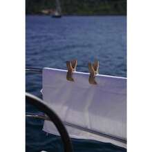 Wooden Pegs Large Wooden Clothes Pegs Pack Of 4 1 - Beige - View 6