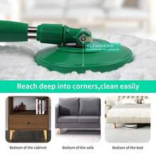 Spin Mop Bucket With Quick Dry System, 360° Microfiber Mop Heads, Adjustable Stainless Steel Handle, For Living Room, Bedroom, Bathroom,Floor Cleaning Spin Mop - Mặc định - Xem 9