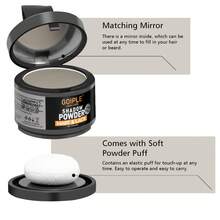 Goiple 0.18oz/5g Light Gray Hairline Powder, Waterproof & Sweat-Proof, Lace Wig Root Concealer, Shadow Powder For Filling Sparse Hairline, Comes With Soft Sponge Puff, Fiber Powder For Sparse Hair & Beard, Includes Mirror, Hair Coloring & Makeup Tool - Light Grey - View 6
