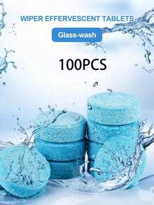 rayhong 4-Season Windshield Cleaning Tablets - Concentrated Degreasing Agent, Effectively Removes Oil Film And Keeps Glass Clean And Spotless | Fast-Dissolving Glass Cleaner Additive, Anti-Freeze (-30°C), Suitable For All Vehicle Models | Ideal Gift For Fathers, Christmas, And Auto Detailing Professionals - Blue - View 17