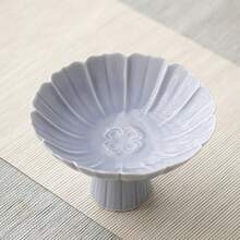 1pc High Foot Ceramic Fruit Plate, Suitable For Party, Hotel Lobby, Home Hospitality, Fruit, Cookies, Appetizer Serving Tray - Multicolor - View 10