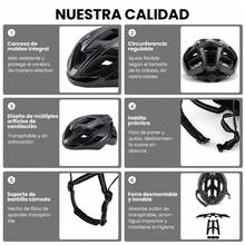 1 pieza  Casco Bicicleta para Hombre y Mujer, Juego de Accesorios para Bicicleta, Casco de Bicicleta con Accesorios a Prueba de Viento e Insectos, adecuado para bicicleta de montaña y de carretera para adultos y jóvenes, protección ajustable de calidad con flujo de aire integrado para ciclismo de montaña y carretera - HO-109 Todo negro - Ver 6