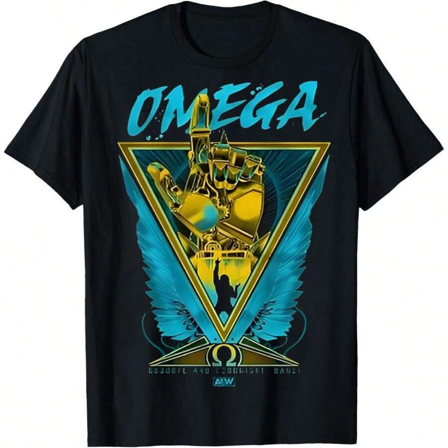 Kenny Omega - Golden Wings AEW Official T-Shirt - 黑色 - 查看 1