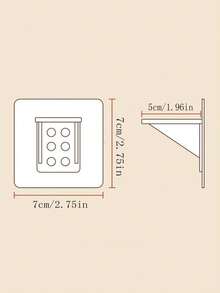 2个/4个/8个加厚隔板支架，免打孔粘贴式安装，双层板固定扣，适用于厨房橱柜层板、衣柜层板及其他防滑层支架 - 無色 - 查看 8
