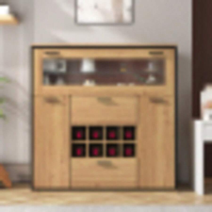 Storage Cabinets - Natural Oak - View 1