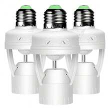 Kit Of 4 Motion Sensors For E27 Socket Lamps With Presence Sensor, Bivolt 110V~220V Max 60W - trắng - Xem 11