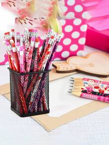 Valentine's Day Pencil, Sketch Pens, School Valentine Exchange Gifts, Valentine's Day Gifts, Valentine's Day Prizes, Class Game Prizes - Multicolor - View 4