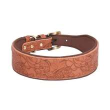 Adjustable Breathable Comfortable Leather Dog Collar, Soft Cotton Lining PU Material Soft Padded Pet Collar - Multicolor - View 13