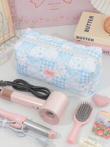Bộ 1 túi đựng dụng cụ tạo kiểu tóc chống thấm nước, bao gồm máy uốn tóc, máy sấy tóc, kẹp tóc và máy duỗi tóc, túi đựng đồ du lịch dung tích lớn, hộp đựng máy uốn tóc và máy sấy tóc. - Nhiều màu - Xem 7
