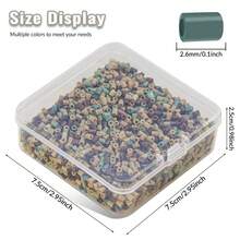 3000颗2.6毫米透明盒装迷你拼豆，像素拼豆，DIY高品质手工礼品，圣诞节、万圣节、节日礼物的完美之选 - 拼豆豆A - 查看 4