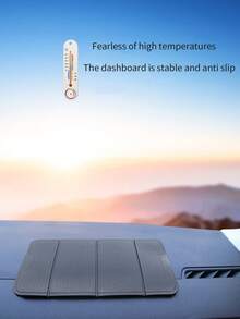 Multi-Functional Foldable Bracket, Car Dashboard Adhesive Mount Phone Holder, Non-Slip Mat