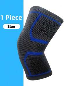 Unisex Anti-Slip Compression Knee Pads, Knitted Fabric & Silicone Sports Joint Protector For Running, Basketball, Cycling, Football, Hiking, Sweat-Absorbing & Breathable Support